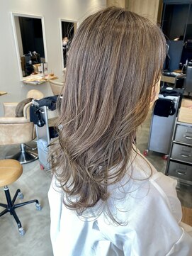 トリート 海浜幕張店(TREAT) 極細ハイライト×アッシュグレー_海浜幕張