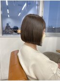 ボブ/前下がりボブ/似合わせカット/大人かわいい/アースカラー