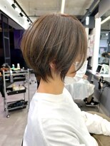 ブレス ヘアデザイン(BLESS hair design)&nbsp;大人かわいいハイライト小顔カット前髪ケアカラークールショート