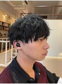 マッシュ/刈り上げ/ニュアンスパーマ/ツーブロック/モテ髪
