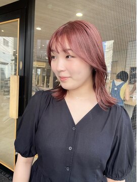 パーク(PAAQ) 【haru】やわらかくすみピンク×顔まわりレイヤー