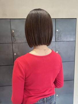 ヘアー アイス ルーチェ(HAIR ICI LUCE) ボブグレージュカラー透明感カラー/今枝