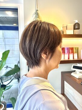 アッシュ 久が原店(Ash) 【脱白髪染めも可能】ハイライトショートボブk