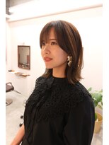 ルックアット(Look at)&nbsp;【Lookat】20代30代40代 ミディアムレイヤーオリーブブラウン