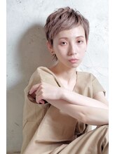 アボヘアー(Abo hair) 大人かわいい耳掛けハンサム束感ベリーショート☆
