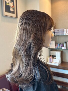 シェール(cher) 艶髪韓国レイヤー/セピアベージュ【cher西宮北口:MAYA】