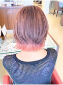 ピンクベージュ×インナーピンク