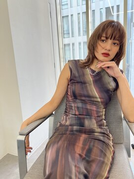 ジュエム(jouerm) くびれレイヤー小顔カット☆前髪イメチェンミディボブルフ