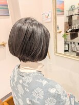 レインボー(Rainbow)&nbsp;ラベンダーアッシュグレー×ショートボブ☆