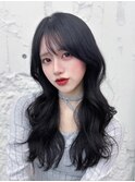 韓国レイヤー/顔周りカット/レイヤーカット/顔周りレイヤー/秋色
