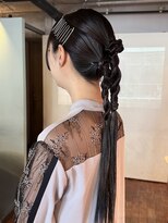 【徳岡】モードヘア　タイトアレンジロングヘアアレンジ表参道