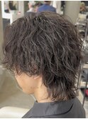 熊本メンズカット 波巻きスパイラルパーマ ウルフ  MEN'SHAIR