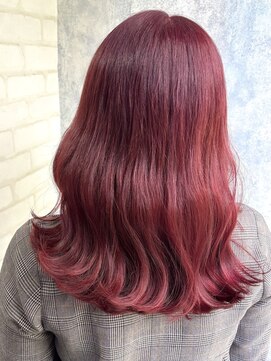 ジーナ 博多(Zina) ブリーチ有／チェリーピンク