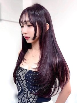 エル バイ アンキシム(elu by AHNKISM) 韓国風レイヤーカット顔まわりくびれオルチャン 心斎橋