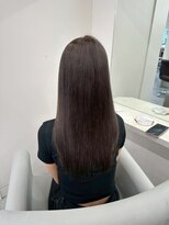 ベレーザ 渋谷(BELEZA)&nbsp;15372黒髪グレージュ髪質改善レイヤーワンカール韓国ストレート