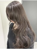 レイヤーカット透明感グレージュカラー10代20代30代