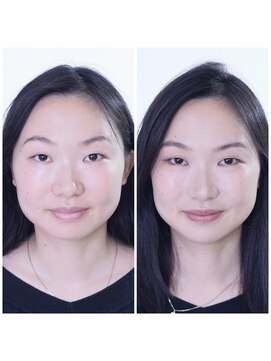 アガール 黄金比メイクレッスン　ビフォーアフター
