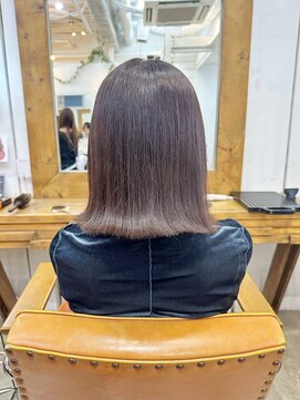 ニューラインギンザ(New-Line 銀座) ツヤ髪外ハネボブ