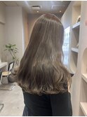 ハイトーンピンクベージュ/ロングヘアスタイル