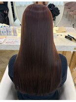 リアン 上尾店(Rien) 艶感たっぷりブリーチなしピンクブラウン