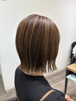 ラルートバイルレーヴ 大井川店(La route by Le reve)&nbsp;切りっぱなしボブ[大井川/焼津/髪質改善/縮毛矯正/メンズ]
