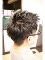 ミックスカール(Mixcurl) 黒髪、メンズショート！ツーブロック。【メンズカット代田橋】