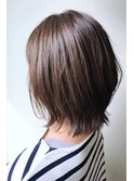 ブルージュカラーの似合わせ外ハネボブ【CICATA関口/鎌倉】