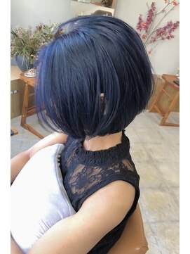マロウ(mallow) 《花屋併設》コバルトブルー@20代30代40代@ケアブリーチ