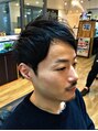 バーバーショップ ライフ(Barber shop Life) メンズショート・ネープレス・アッシュ・デザインヒゲ