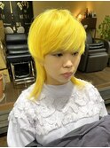 ☆ マッシュウルフヘア × ハニーイエローカラー （SOMEBRIDGE）