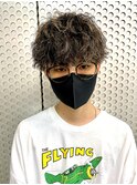 無造作 マッシュ ハイライト