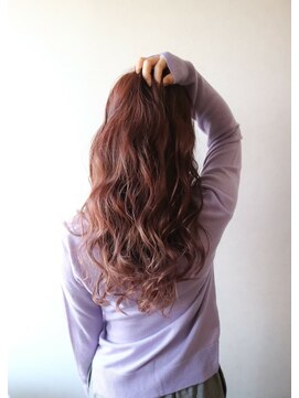 コジック ヘアアンドアイ(Cogic hair & eye) スカーレットグラデーション 無造作パーマロング