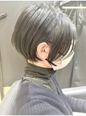 似合わせカット×ネイビーブラック×長持ちショート