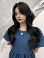 ノイズ オオサカ(NOISM)&nbsp;小顔外ハネミディアムアッシュ20代30代40代くびれミディ韓国ヘア