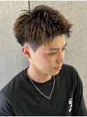 スパイキーショートボックスショートメンズショート群馬太田眉毛