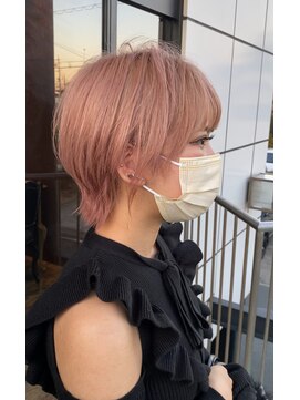 ラル(Lull) 【奥山敬大】ホワイトピンク/ショートウルフ