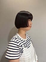 クリアー オブ ヘアー 藤が丘店(clear OF HAIR)&nbsp;ミニボブ×ワインレッド☆
