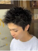 ベリーショート［メンズ/マッシュ/ツイストパーマ/眉毛］