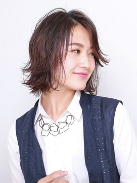 デビュー 沖縄泡瀬店(Debut) 前髪/アンブレラカラー/こなれミディ/イメチェン/ウェーブパーマ