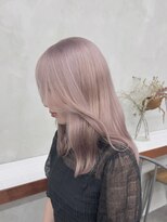 ニコ トウキョウ 渋谷(nico TOKYO)&nbsp;ミルクティーピンク/髪質改善/ダブルカラー/ケアブリーチ/20代