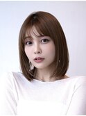 20代30代大人かわいい小顔くびれレイヤーカット前髪ボブウルフ