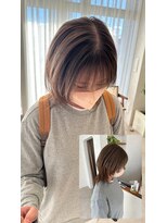 イルプロム 御厨店(illuprom.)&nbsp;ミディアムウルフ / ハイライトカラー（ブリーチあり）