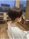 バッサリ かりあげマッシュショート