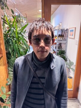 シツ(situ) メンズショート　スパイキーショート　アッシュブラウン