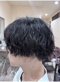 ハンサムショート/波巻きパーマ【美髪】【イメチェン】