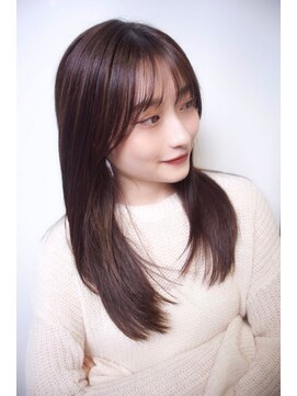 クレドガーデン 柏(CRED GARDEN) 髪質改善大人可愛いストレートロング艶バイオレット20代30代40代