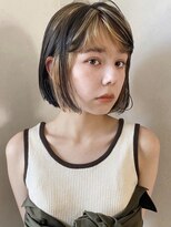 ボコカ(bococa)&nbsp;【macana指名】ボブデザインカラーブリーチベージュ登戸