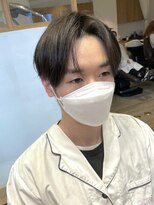 ノースタイリングでもキマるセンターパート