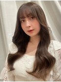 韓国ブリーチなし透明感カラー