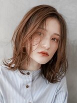 ギークス(GEEKS)&nbsp;【GEEKS渋谷】ブリーチなしオレンジベージュ/ミディアムレイヤー